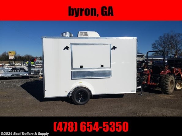 2024 Empire Cargo 6x12 vending trailer food truck w sinks and power available in Byron, GA