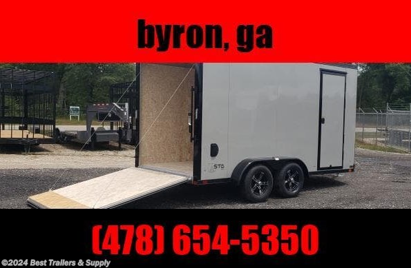 2023 ATC 7 X 14 ALL aluminum dove grey black cargo motorcyc available in Byron, GA