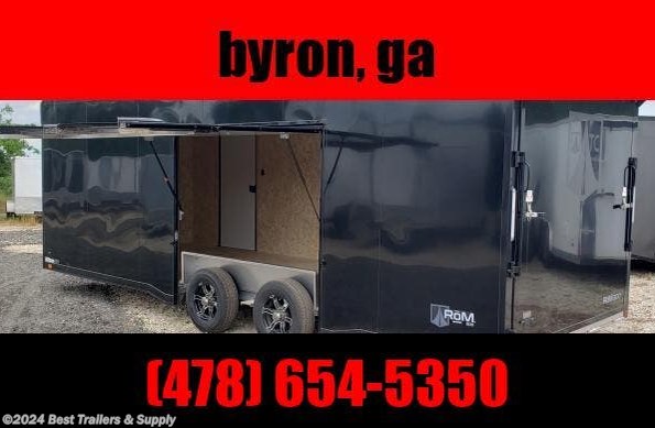 2024 ATC 8 X 24 ROM 300 b;acl bl;ackout carhauler trailers available in Byron, GA