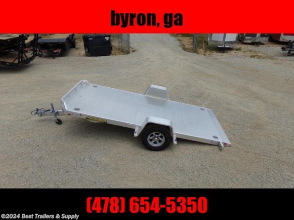 2025 Aluma 8214 h tilt low pro atv car hauler trailer aluminum available in Byron, GA