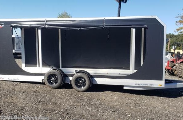 2024 Futura Super touring aluminum lowering car trailer available in Byron, GA