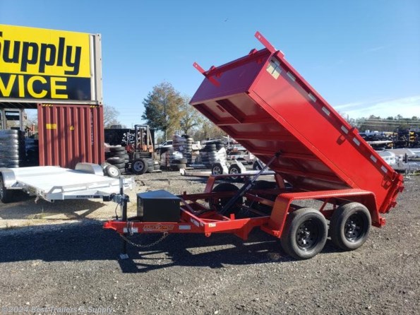 2024 Down 2 Earth 6x10 RED 7k small dump trailer landscape available in Byron, GA