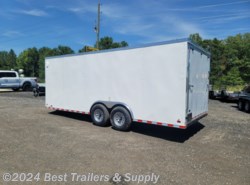 2024 Nationcraft 8.5X20 10K white economy enclosed trailer