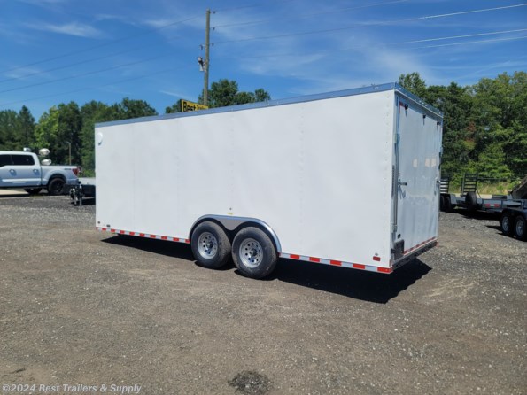 2024 Nationcraft 8.5X20 10K white economy enclosed trailer available in Byron, GA