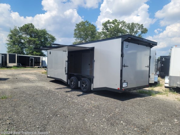2024 Covered Wagon 8x24 10k silver Enclosed Carhauler trailer w ultim available in Byron, GA