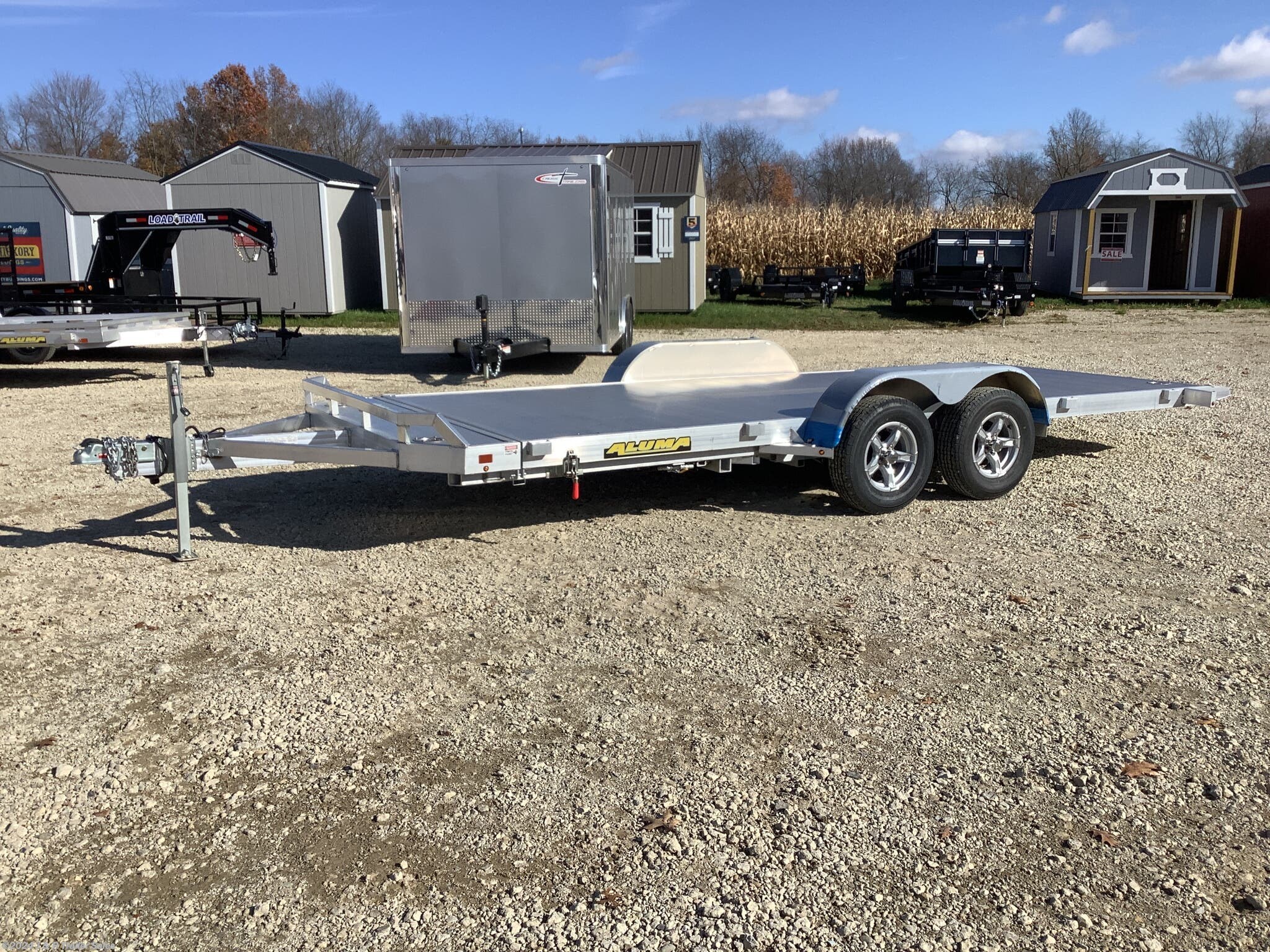 6x18 Car Hauler Trailer for sale | New Aluma 8218 Tilt 7K GVWR 18 ...