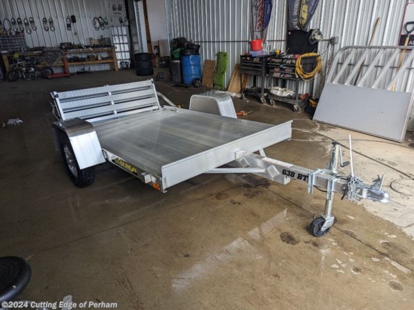 2024 Aluma 638S-BT 63x8 bifold tailgate utility trailer available in Perham, MN