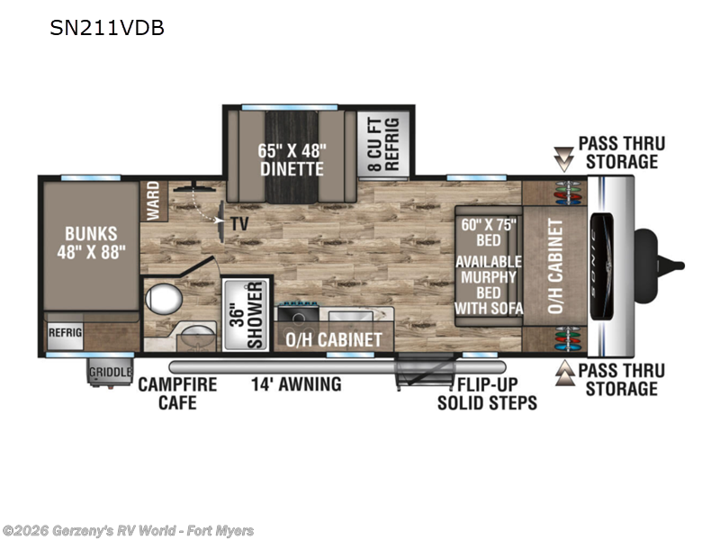 Used 2023 Venture RV Sonic X SN211VDBX available in Fort Myers, Florida