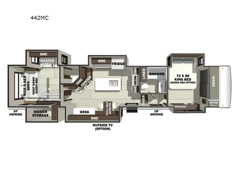 New 2027 Forest River RiverStone 442MC available in Bunker Hill, Indiana