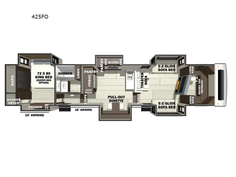 New 2027 Forest River RiverStone 425FO available in Bunker Hill, Indiana