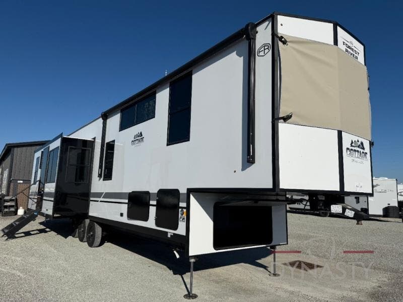 New 2026 Forest River Cedar Creek Cottage Fifth Wheels 412FWC available in Bunker Hill, Indiana