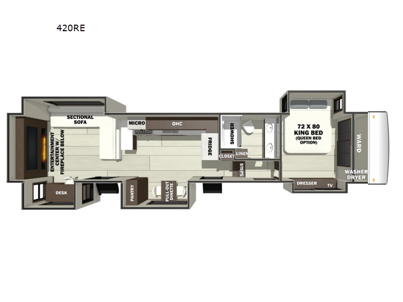 New 2027 Forest River RiverStone 420RE available in Bunker Hill, Indiana
