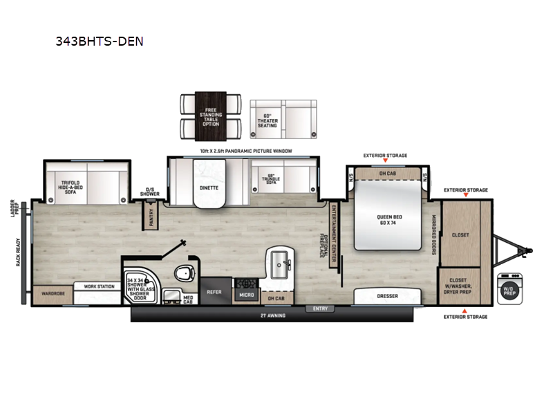 New 2027  Coachmen Catalina Legacy Edition 343BHTS-DEN by Coachmen from RV Dynasty in Bunker Hill, IN