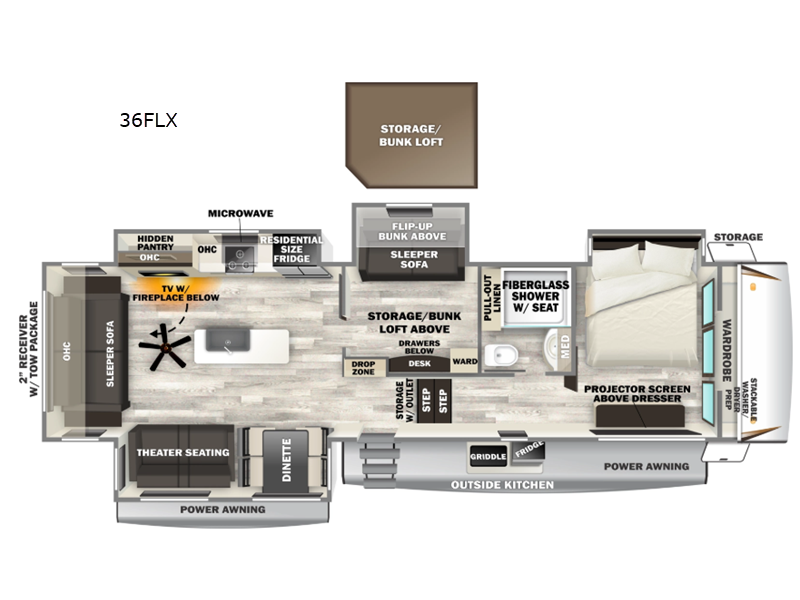New 2026 Forest River Cherokee Sabre 36FLX available in Bunker Hill, Indiana
