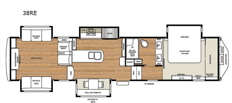 Used 2019 Forest River Riverstone Legacy 38RE available in Bunker Hill, Indiana