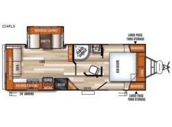 Used 2017 Forest River Vibe Extreme Lite 224RLS available in Bunker Hill, Indiana
