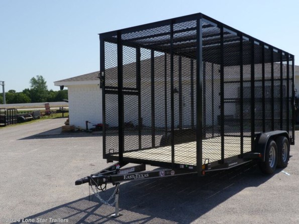 2024 East Texas Trailers | 6.5x16x6 | Trash Trailer | 2-3.5k Axles | Black available in Lacy Lakeview, TX