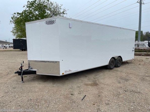 2024 Cargo Express EX | 8.5x24 |  DLX Enclosed | 2-5.2k Axle | White | R available in Lacy Lakeview, TX