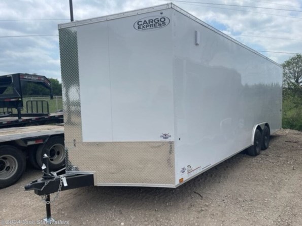 2024 Cargo Express XL | 8.5x24 |  SE Enclosed | 2-5.2k Aes | White| Ramp available in Lacy Lakeview, TX