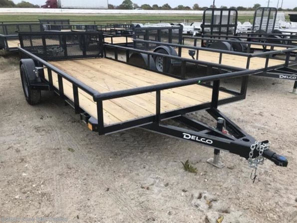 2021 Delco | 77x14 | Pipetop Utility | 1-3.5k Axle | Black | available in Lacy Lakeview, TX
