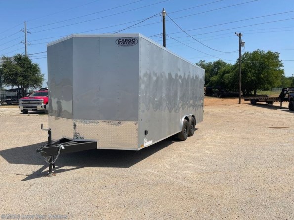 2024 Cargo Express | 8.5x20 | XLW Enclosed | 2-5.2k Axles | Silver | available in Lacy Lakeview, TX