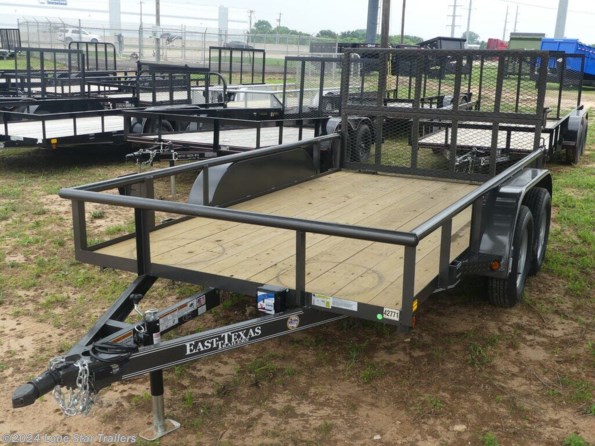 2025 East Texas Trailers | 6.5x12 | Utility Pipetop | 2-3.5k Axles | Grey | available in Lacy Lakeview, TX