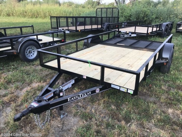 2024 East Texas Trailers | 6.5x12 | Utility Angletop | 1-3.5k Axle | Black available in Lacy Lakeview, TX