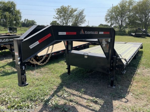 2024 RawMaxx | 8.5x26 | GN Flatbed | 2-7k Axles | Black | Maxx available in Lacy Lakeview, TX