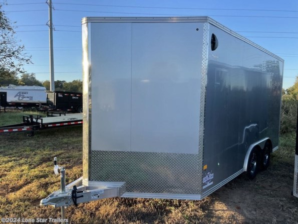 2024 Stealth | 8.5x14 | Enclosed | 2-3.5k Axles | Silver | Ramp available in Lacy Lakeview, TX