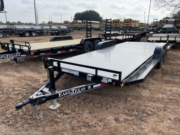 2022 East Texas Trailers | 7x20 | Steel Car Hauler | 2-6k Axles | Black | S available in Lacy Lakeview, TX