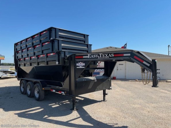2024 East Texas Trailers | 7x16 | GN Roll Off Dump + 3 Bins | 3-7k Axles | available in Lacy Lakeview, TX