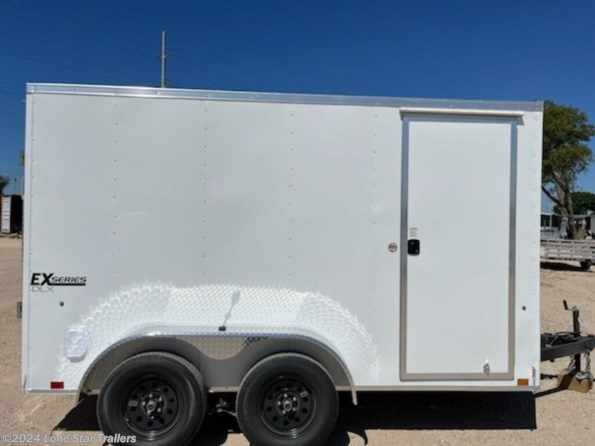 2024 Cargo Express | 7X12  EXDLX Enclosed | 2-3.5k axles | White | Ra available in Lacy Lakeview, TX