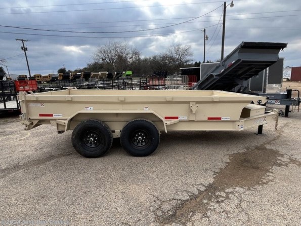 2024 RawMaxx | 7x14 | GDX Dump | 2-7k axles | Tan | 2 Way Gate available in Lacy Lakeview, TX