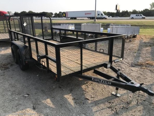 2024 East Texas Trailers | 7x14x2 | Landscape | 2-3.5k Axles | Black | Gate available in Lacy Lakeview, TX