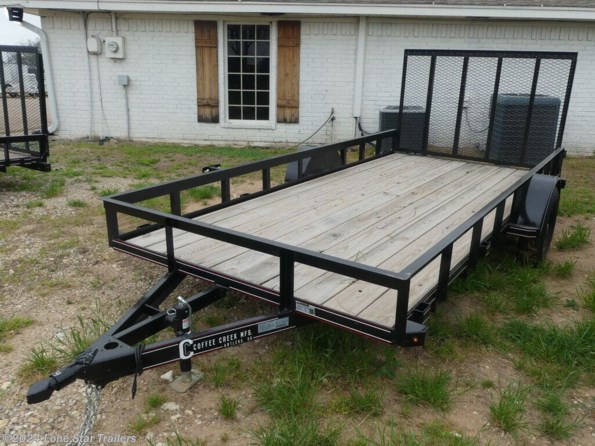 2024 Coffee Creek | 6.5x14 | Utility Angletop | 1-3.5k Axles | Black available in Lacy Lakeview, TX
