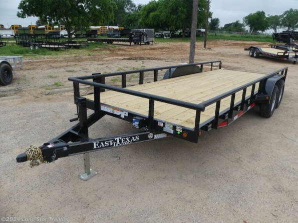 2024 East Texas Trailers | 7x20 | Utility Pipetop | 2-6k Axles | Black | Sl available in Lacy Lakeview, TX