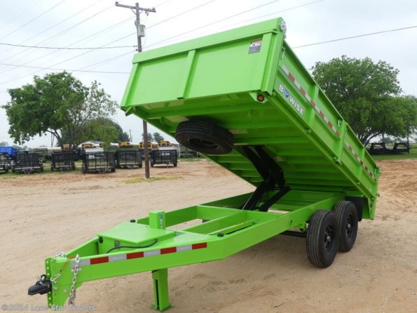 2024 BWISE | 7x14x2 | DD15 Deckover Dump | 2-7k Axles | Lime available in Lacy Lakeview, TX