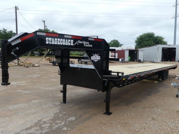 2024 Davidson Trailers | 8.5x40 | GN Flatbed | 2-7k Axles | Black | Slide available in Lacy Lakeview, TX