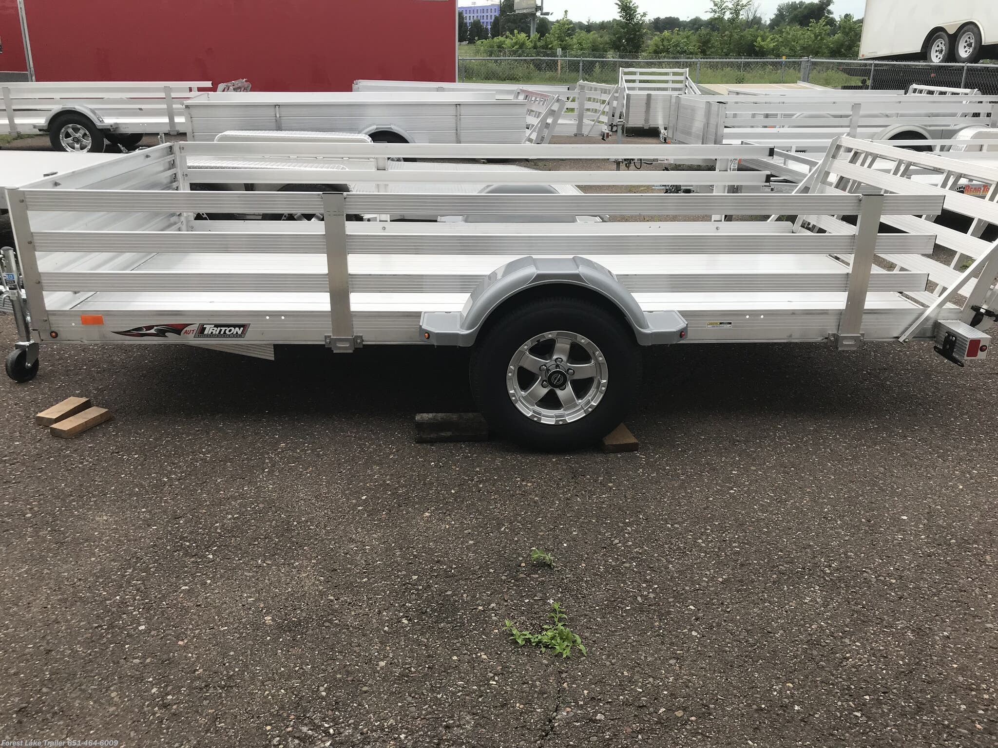 Utility Trailer 2019 Triton Trailers AUT Series 1272 Rail Side