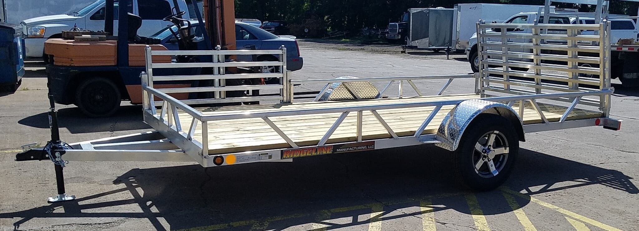Utility Trailer 2021 Ridgeline 6'6”x14’ SIde Load Aluminum Utility