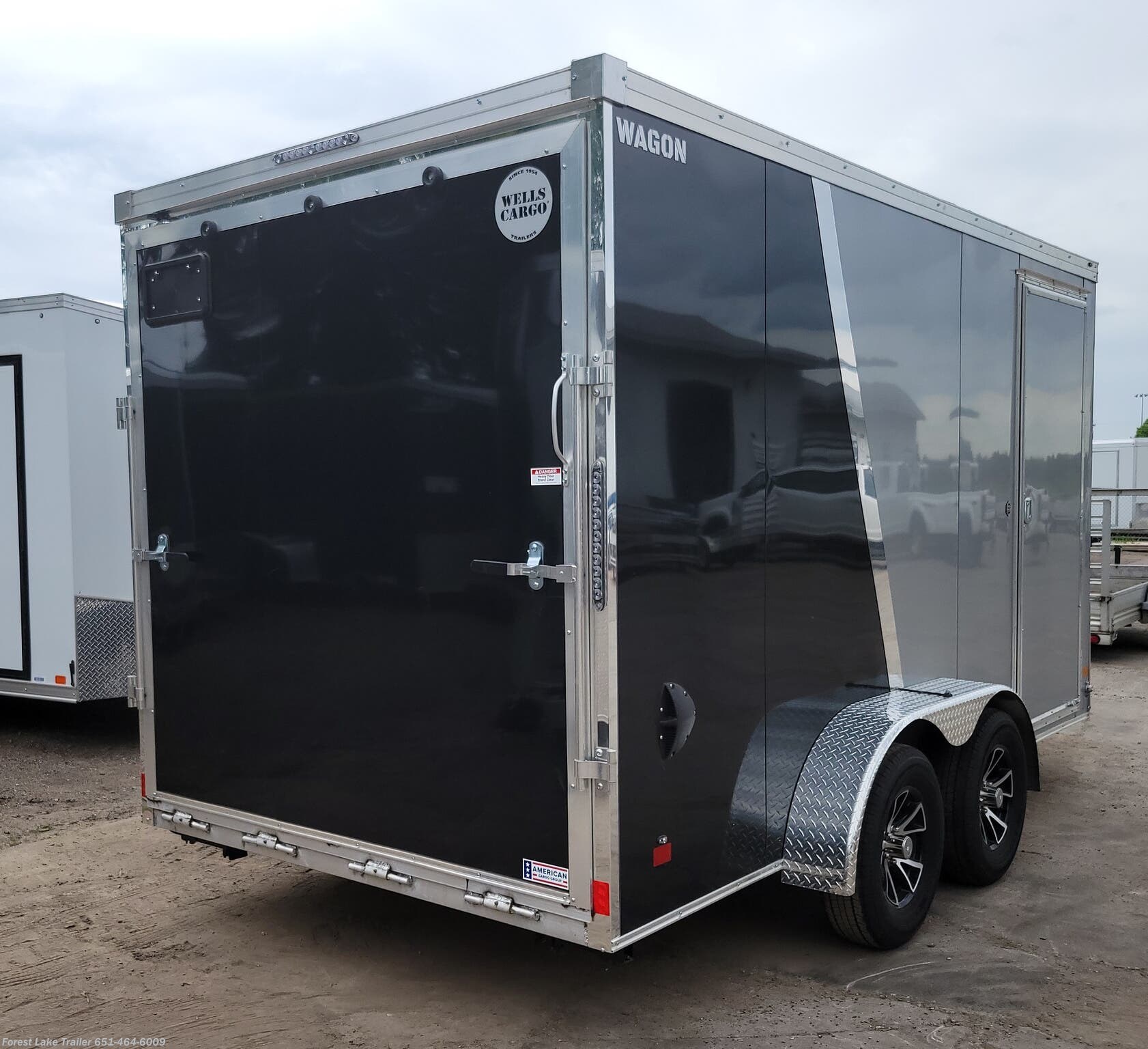 7x14 Snowmobile Trailer for sale New Wells Cargo Silver Sport Wagon