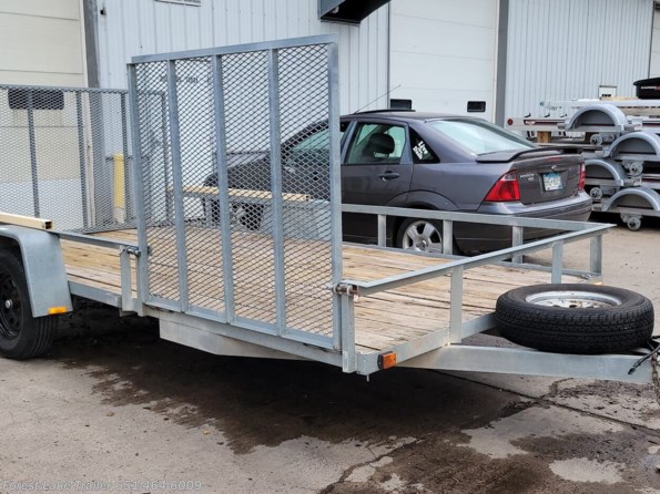 2013 US Cargo 81''x14' Side Load Galvanized Utility Trailer available in Forest Lake, MN