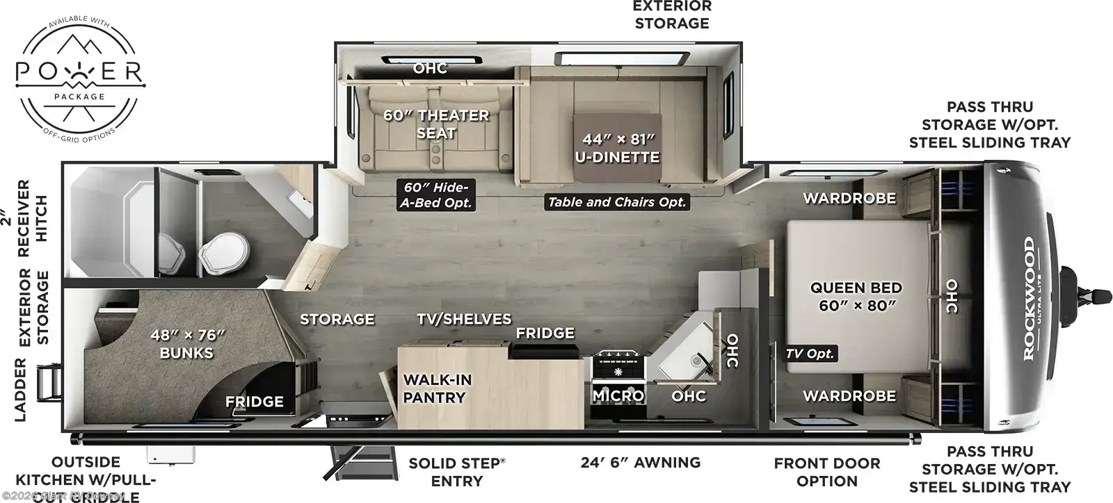 New 2027 Forest River Rockwood Ultra Lite 2706BH available in Downey, California