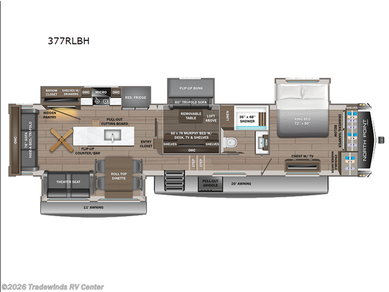 New 2026 Jayco North Point 377RLBH available in Clio, Michigan