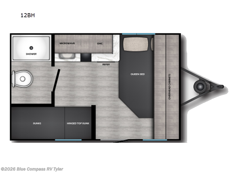 New 2026  CrossRoads Zinger Lite 12BH by CrossRoads from Blue Compass RV Tyler in Tyler, TX