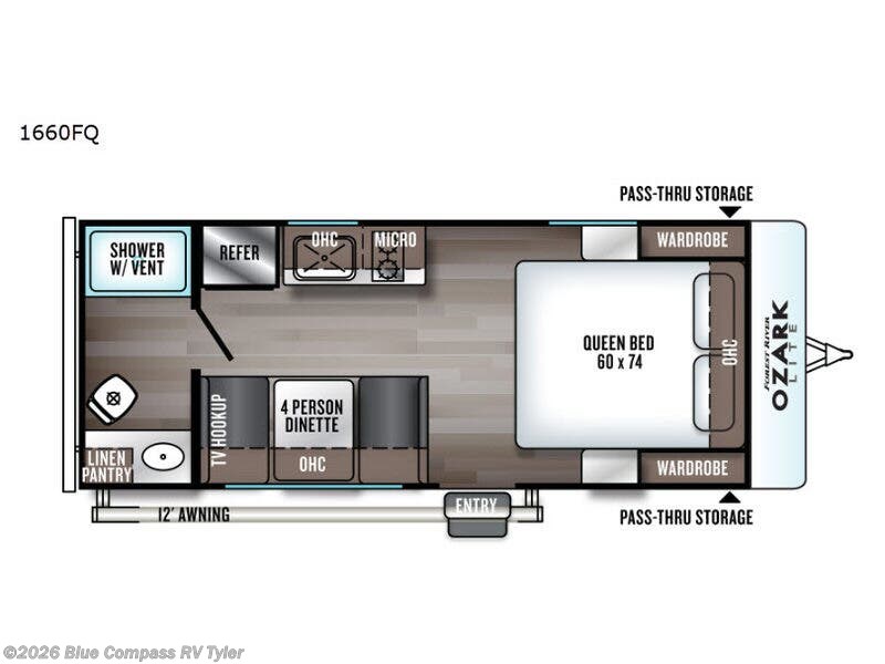 Used 2019 Forest River Ozark 1660FQ available in Tyler, Texas