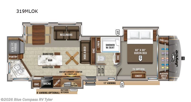 Used 2019 Jayco Eagle 319MLOK available in Tyler, Texas