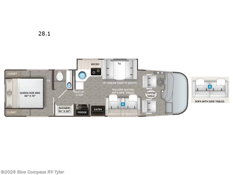 New 2027 Thor Motor Coach Vegas 28.1 available in Tyler, Texas