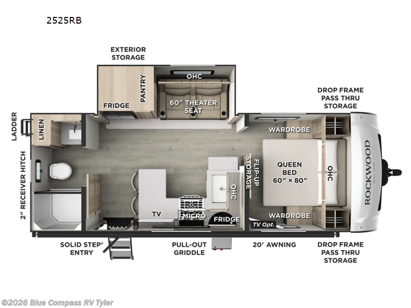 New 2027 Forest River Rockwood Mini Lite 2525RB available in Tyler, Texas