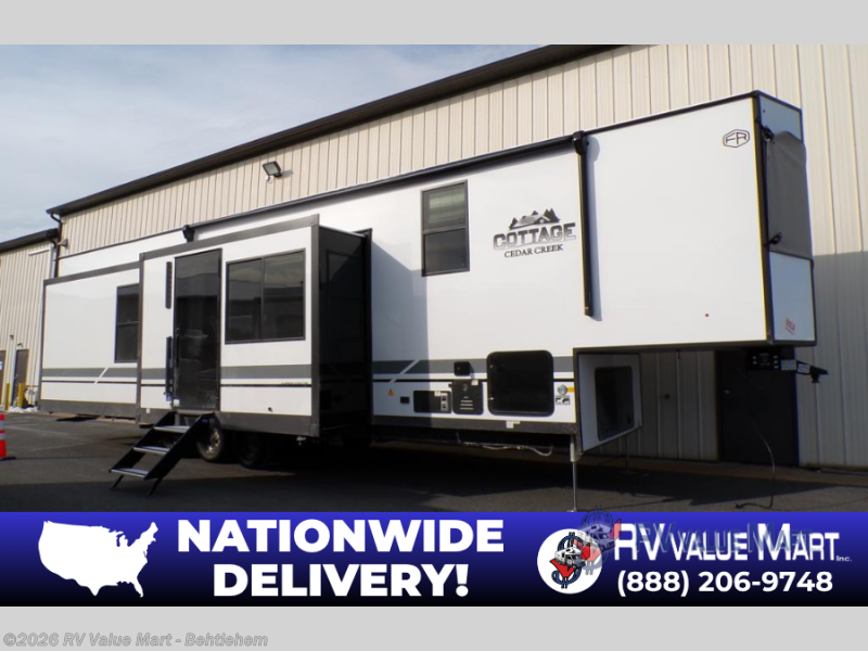 New 2026 Forest River Cedar Creek Cottage Fifth Wheels 413FWC available in Bath, Pennsylvania